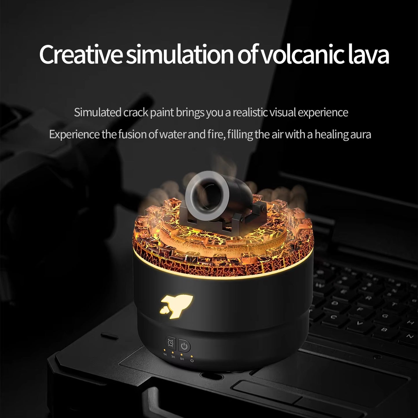 Creative Fort Aromatherapy Machine, Essential Oil Diffuser Home Lava Crack Humidifier Creative Fort Aromatherapy Machine.